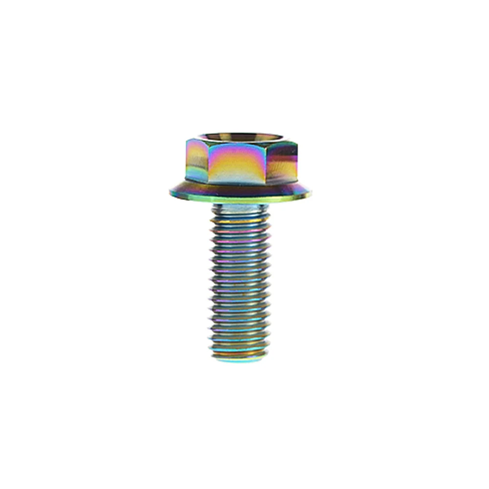 Титановый Ti болт Xingxi M8x20 25 30 35 40 45 50 55 мм DIN6921 винты с шестигранной фланцевой
