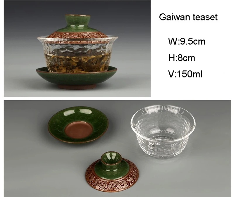 Чайный сервиз Gai Wan нового дизайна из стеклокерамики, чайные сервизы Dehua Gaiwan, фарфоровый чайный сервиз для путешествий, красивый и легкий чайник