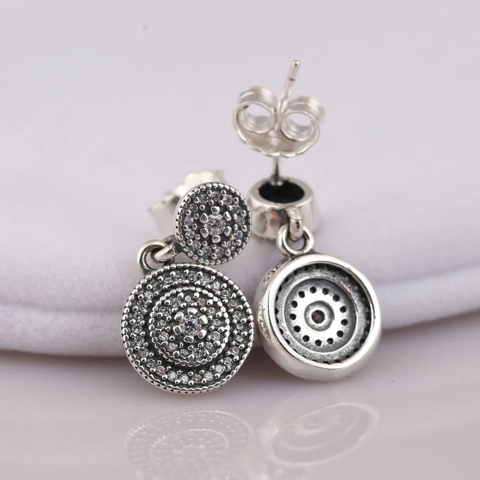 

Radiant Elegance with Crystal Stud Earrings for Women Wedding Gift Lady Fine Jewelry Authentic S925 Earring