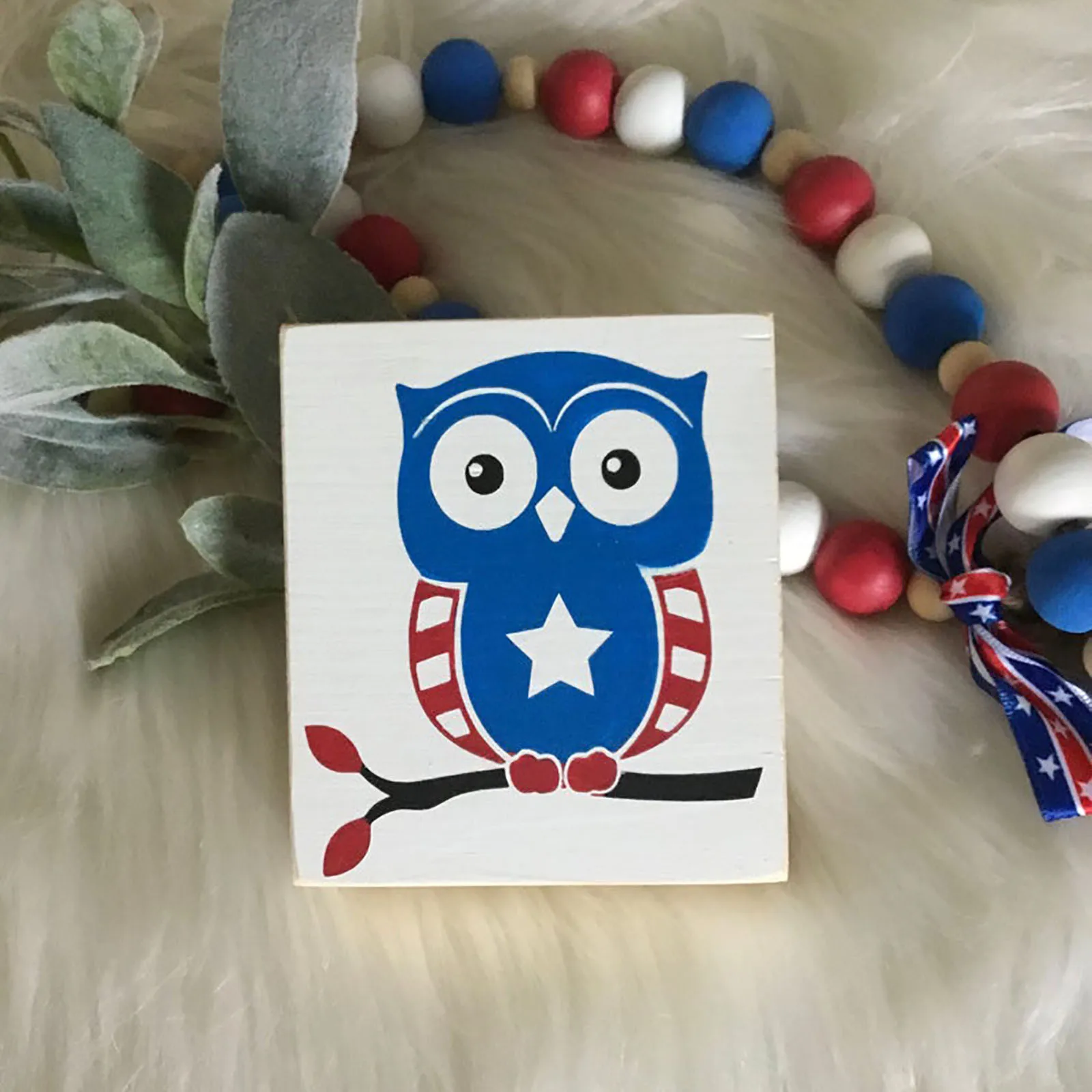 Деревянная табличка объявленная 4 июля День независимости США деревянная Бог