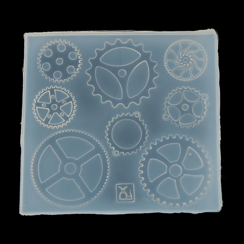 Силиконовые формы для изготовления ювелирных изделий Шестерни в стиле панк