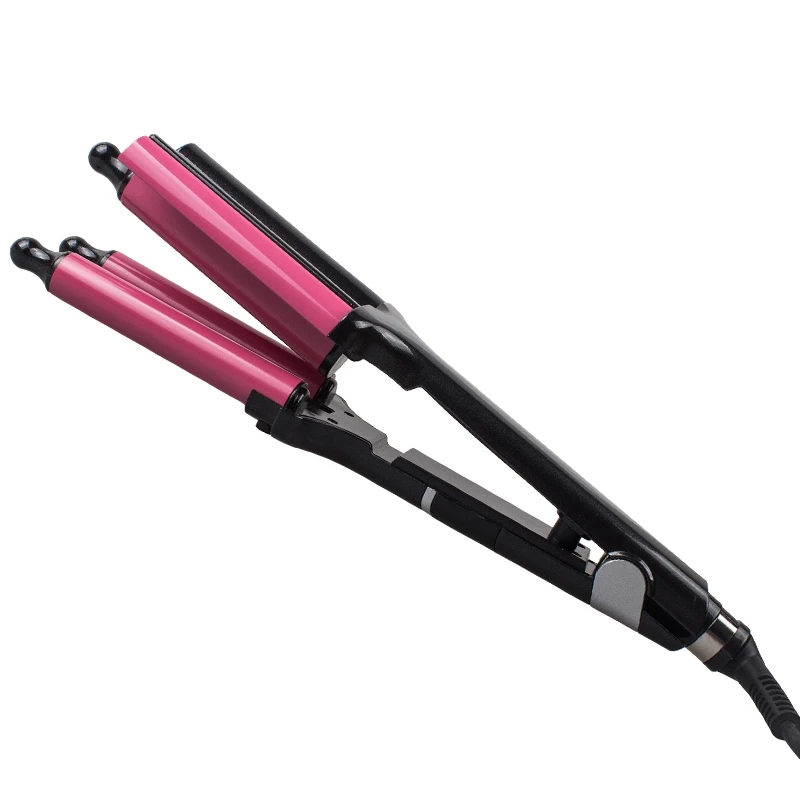 Розовый волнистый профессиональный салон для завивки волос чайник керамический
