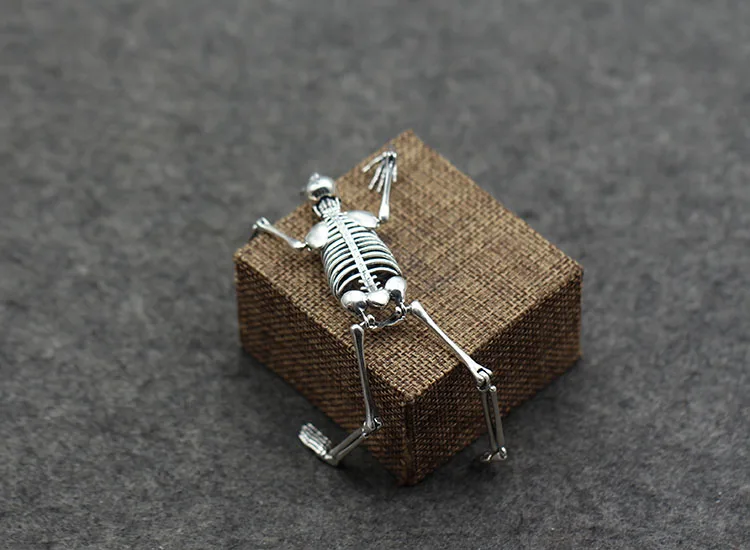 Мужской брелок S925 из стерлингового серебра индивидуальный классический в стиле