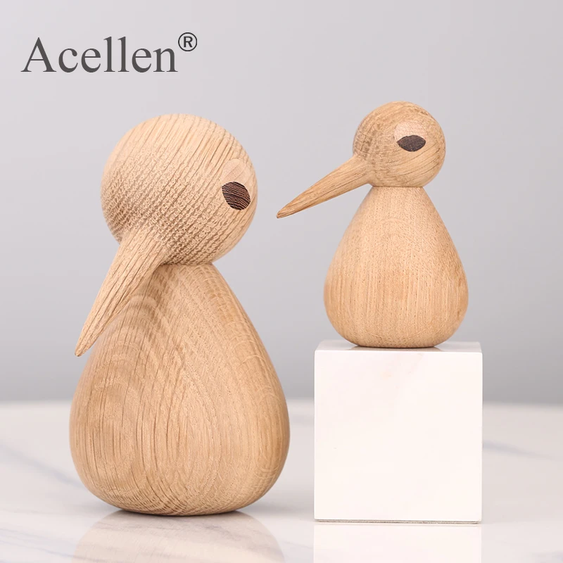 Деревянная модель птицы аксессуары для домашнего декора украшения фигурки