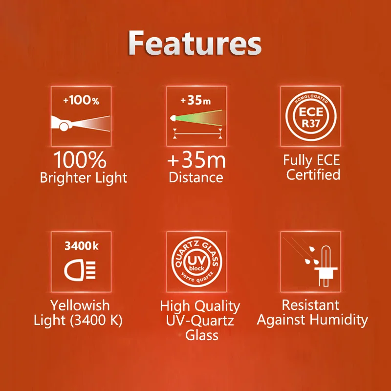 

Philips X-treme Vision H7 12V 55W PX26d 12972XVS2 +100% More Vision Light Car Original Halogen Headlight Auto Bulbs (Twin Pack)