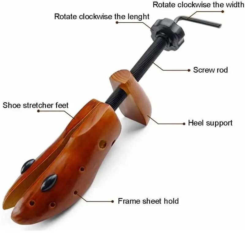 Деревянный шкаф для обуви Носилки унисекс 1 шт обувь дерево регулируемый Туфли