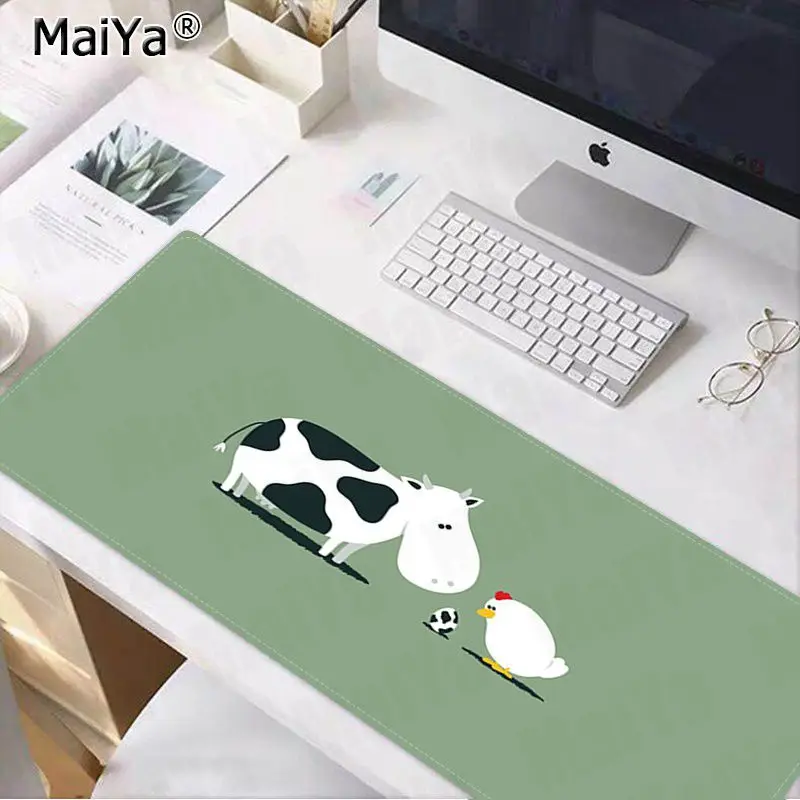 

Maiya Your Own Mats Cartoon Cow Keyboards Mat Rubber Gaming mousepad Desk Mat Free Shipping Large Mouse Pad Keyboards Mat