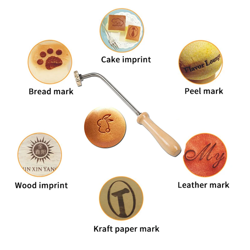 Горячее тиснение форма для торта штамп выпечки с длинной ручкой печенья латунь