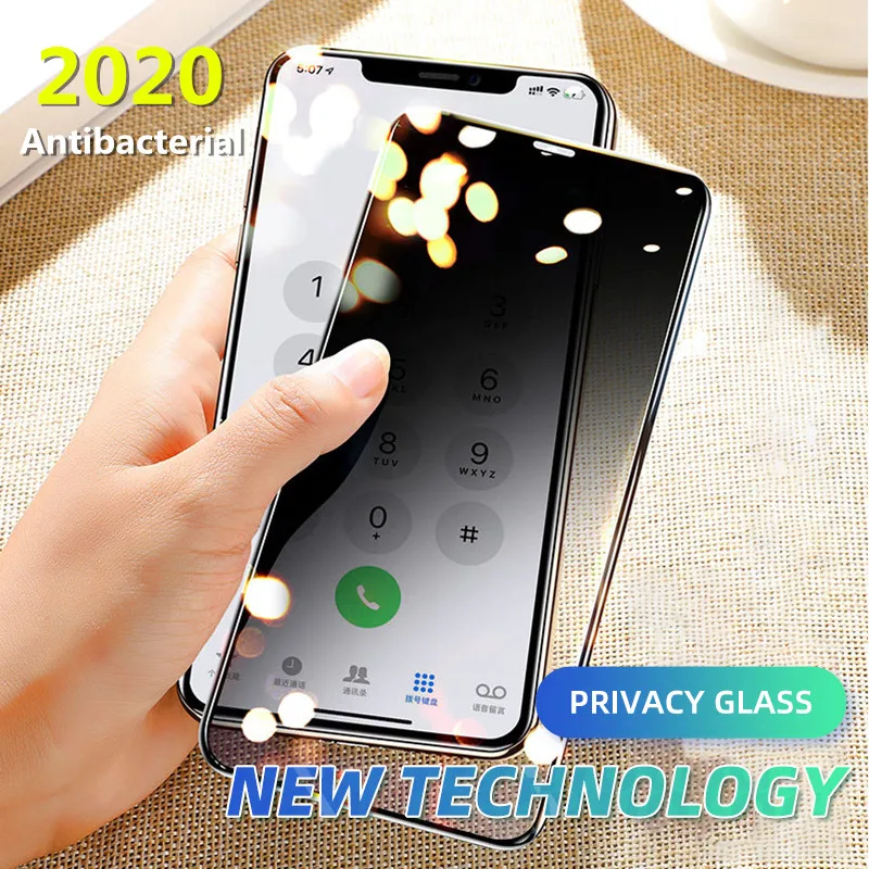Полная конфиденциальность анти шпионское стекло для iPhone 11 12 pro Max X XS MAX XR шпионская