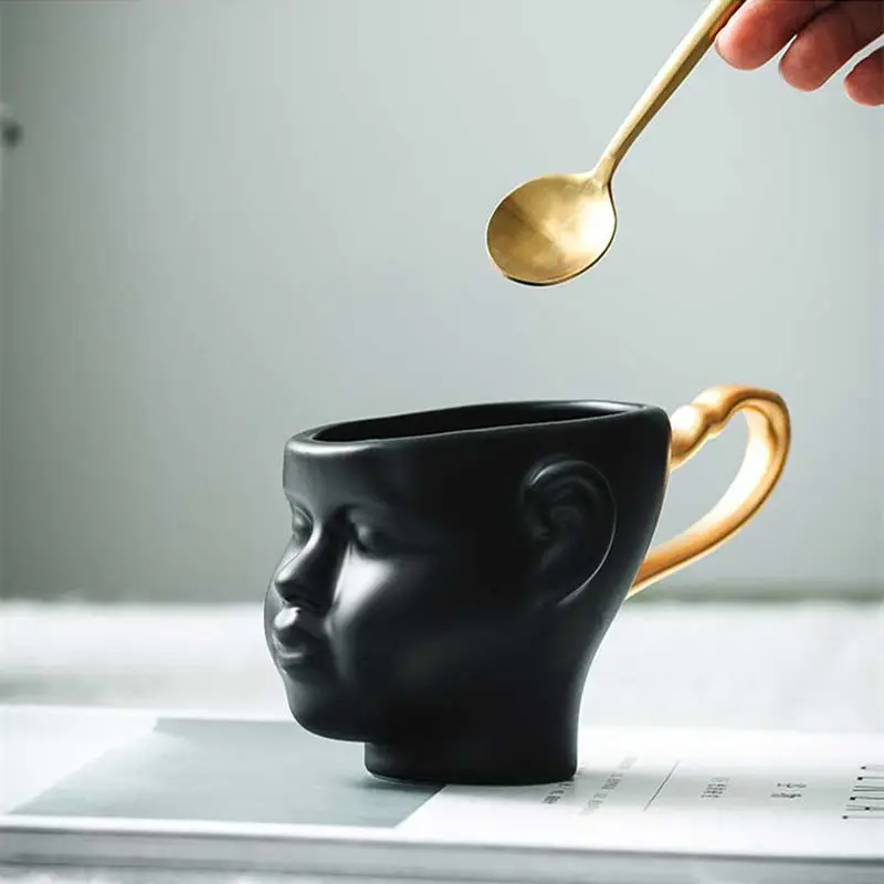 3D Детская кружка с лицом Творческий Керамика человека портрет Кофе молока Чай