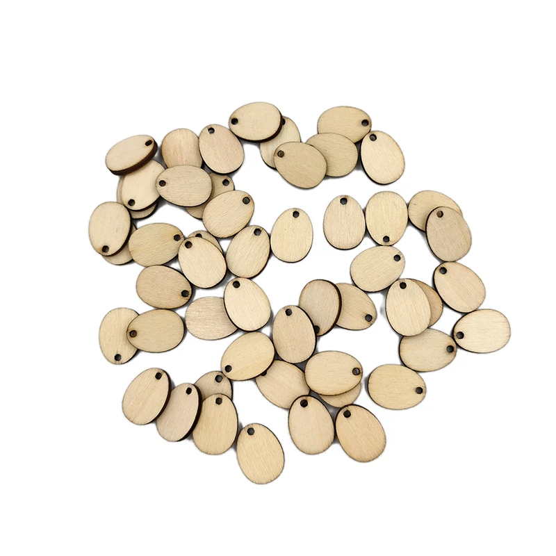 Украшения для пасхальных яиц необработанные деревянные 20 мм 50 шт. | Дом и сад