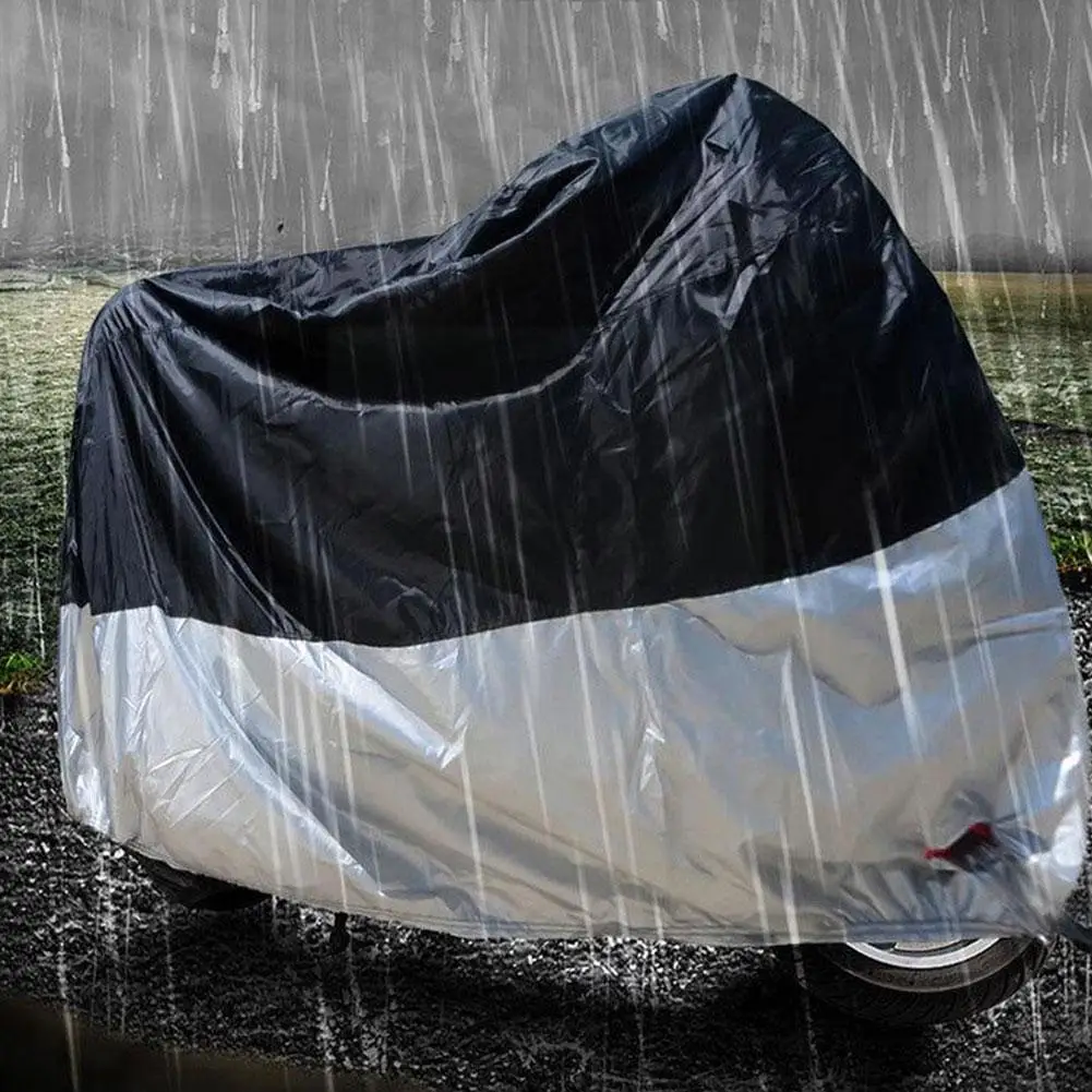 

Motorcycle Cover 190T 210d 300d Bike Waterproof Outdoor Dust Protection Rain UV Hood Size XL O3J6