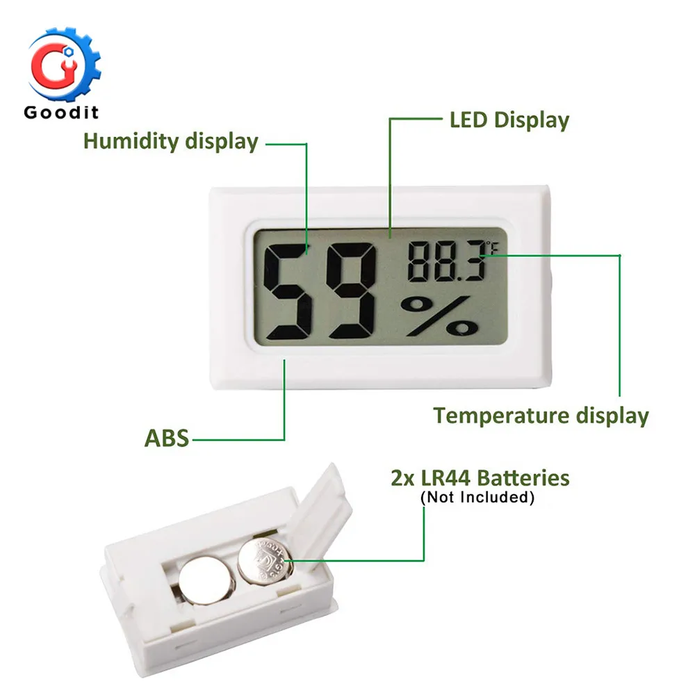 Mini Digital LCD Indoor Convenient Temperature Sensor Humidity Meter Thermometer Hygrometer Gauge indoor outdoor | Инструменты