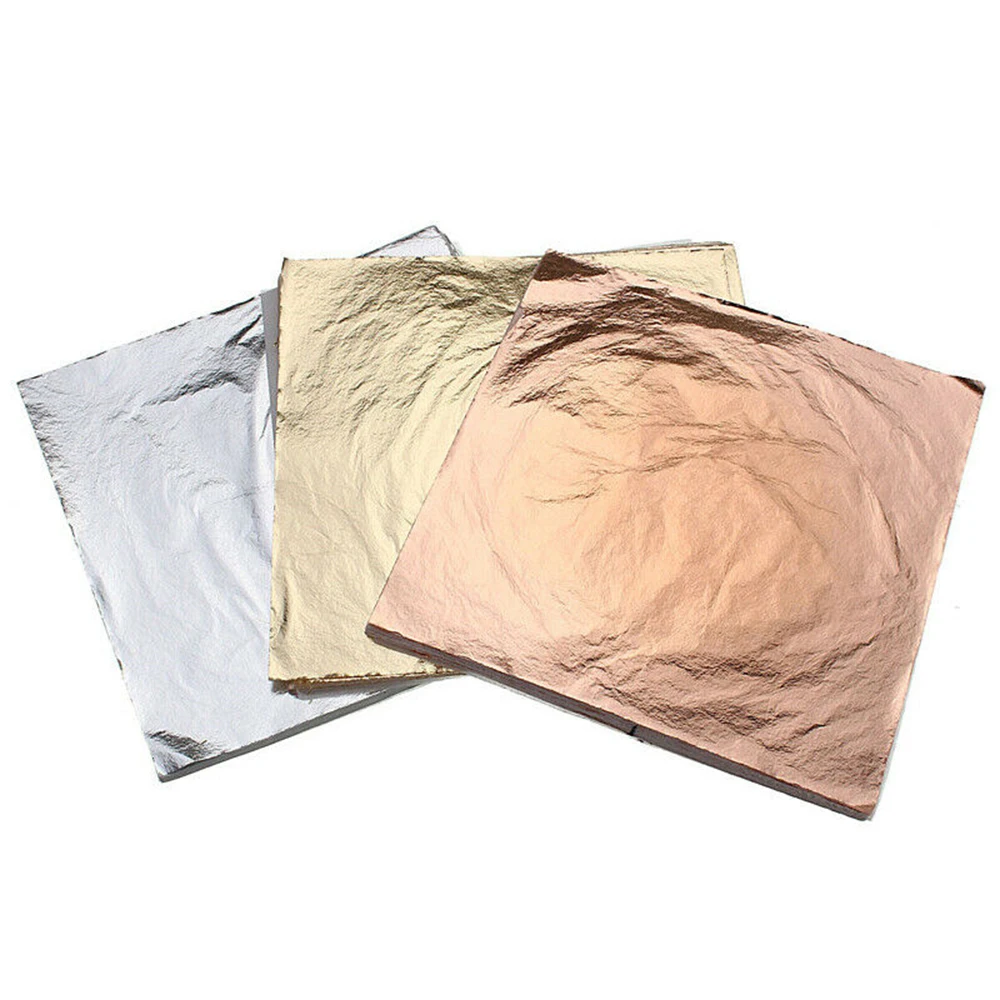 100 шт. металлические листы из фольги 14 см|Золотые банкноты| |