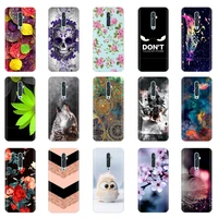 for oppo reno 2 case cat flower soft tpu clear back cover for oppo reno 2z reno2 z f reno2z cases reno 10x zoom silicone bumper