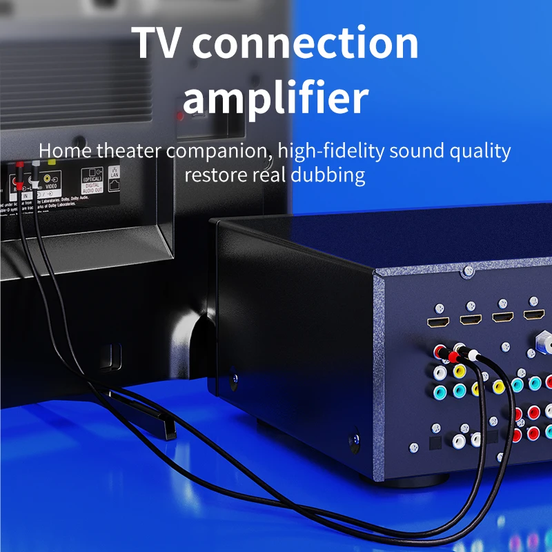 Аудио кабель Unnlink Hifi 2RCA к аудио OFC AV R/L для ТВ CD DVD подключение усилителю динамика 0 5