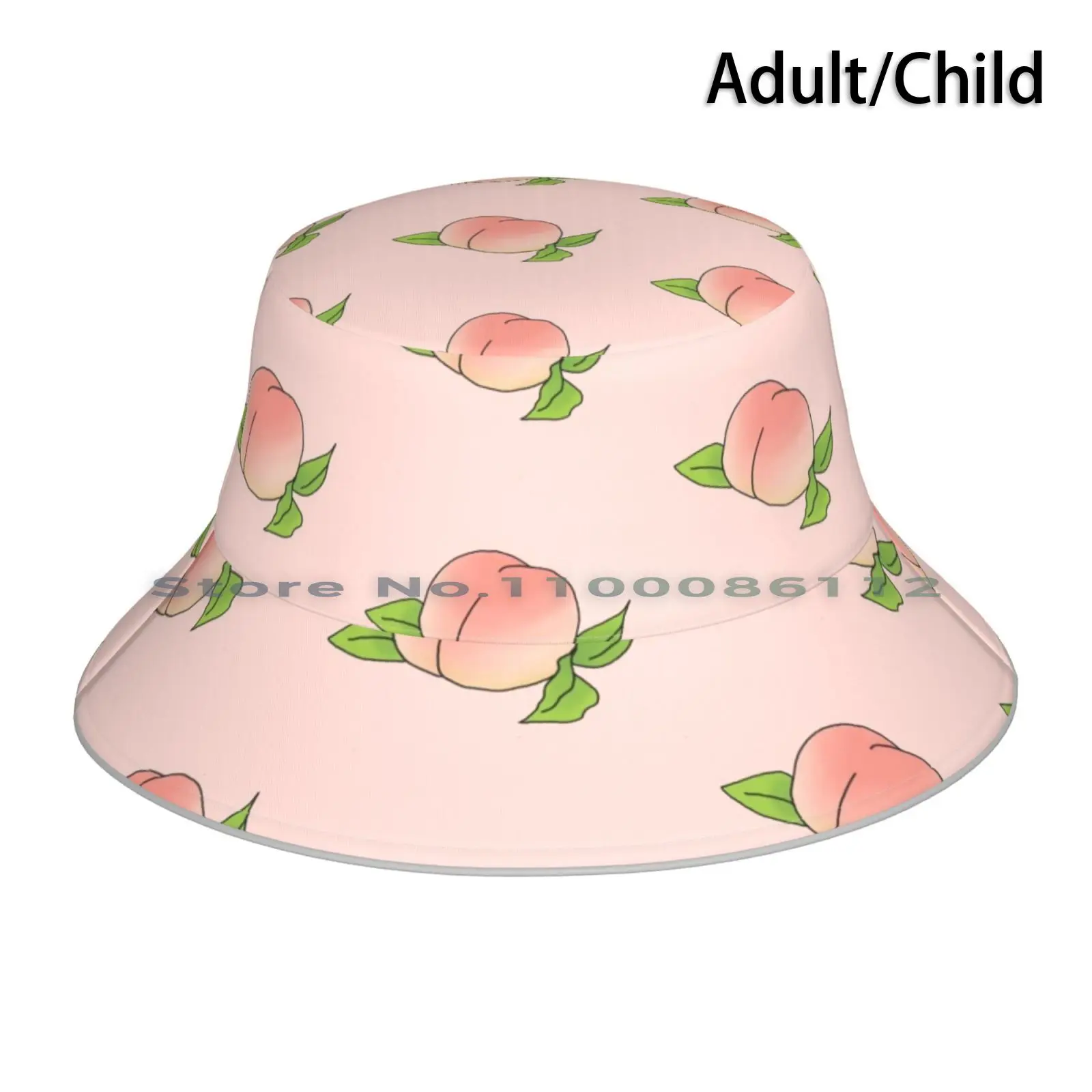 

Peachy Peach Bucket Hat Sun Cap Pastel Girly Peachy Fruit Adorable Aesthetic Tumblr Anime Japanese Nerdy Peachie Snack College