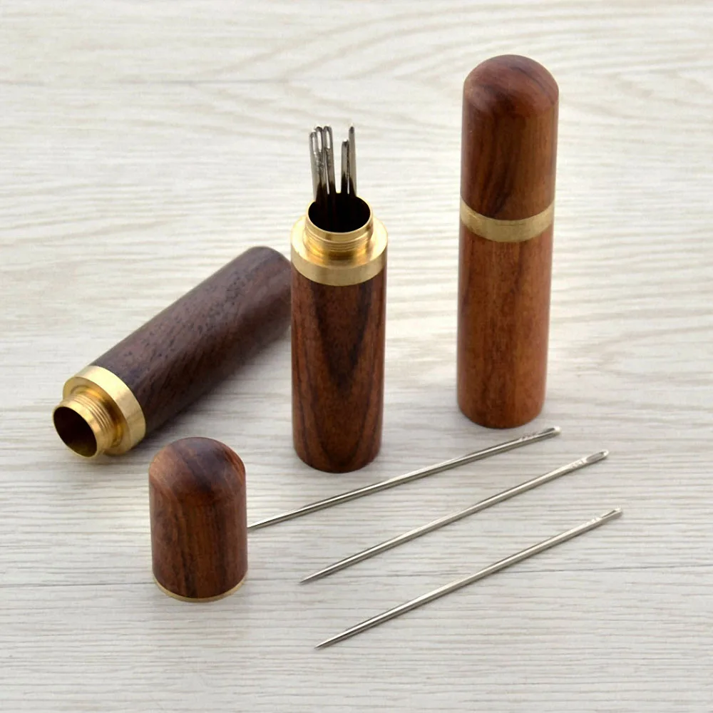 Ручная швейная коробка для хранения игл круглая вышивка спицы бутылка DIY ремесло