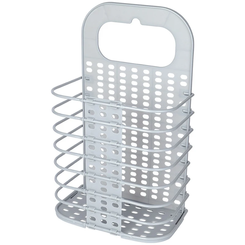Настенный грязный корзина для одежды Ванная комната получает пластиковые складные Бытовая корзина настенные Висячие грязные корзины для одежды