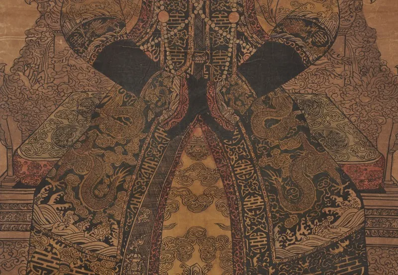 Exquisita pintura de desplazamiento clasico chino-la dinastia Qing &quotXiao sheng xian&quot | Дом и сад