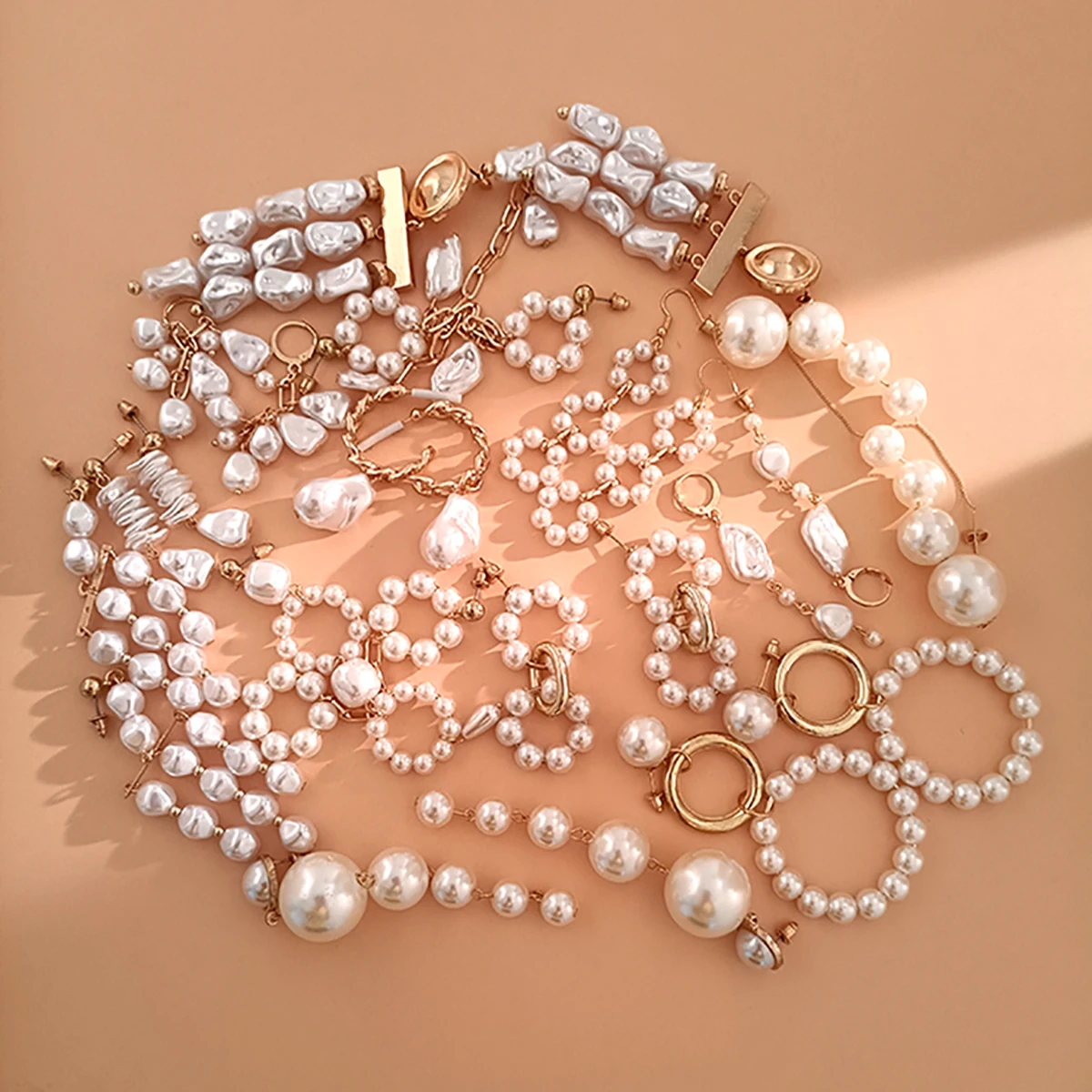 

PuRui Long Imitation Pearl Drop Earrings for Women Fashion Wedding Earrings 2021 Jewelry Ladies Trendy Earring Handing Girl Gift