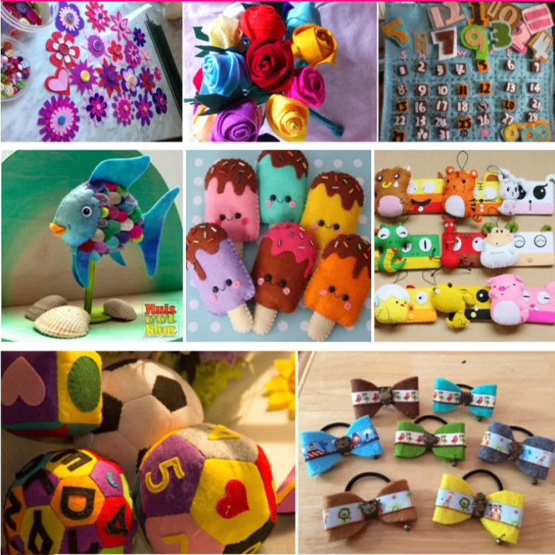 

40*50 Cm High Quality Handmade Felt Wool Non-woven Fabric DIY Craft Felt Leaves Flowers Toys Sewing Storage Bags Doll Decoration