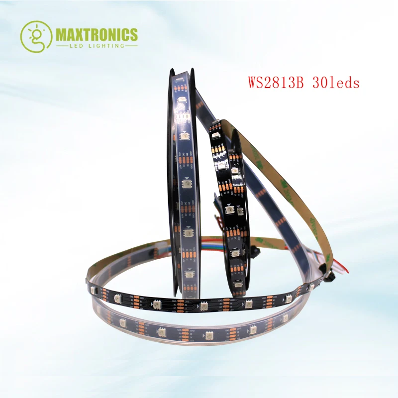5 м/лот WS2813 (двухсигнальные провода) индивидуально Адресуемая RGB светодиодная