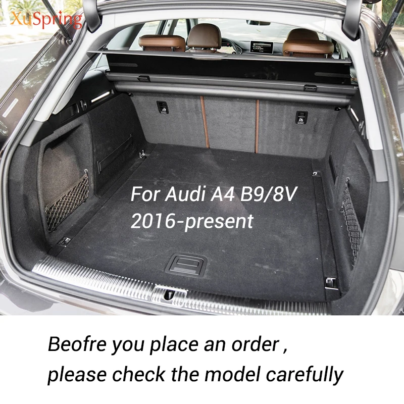 Для 2016 2020 Audi A4 B9 8W 3th задний коврик для багажника автомобиля прочные ковры