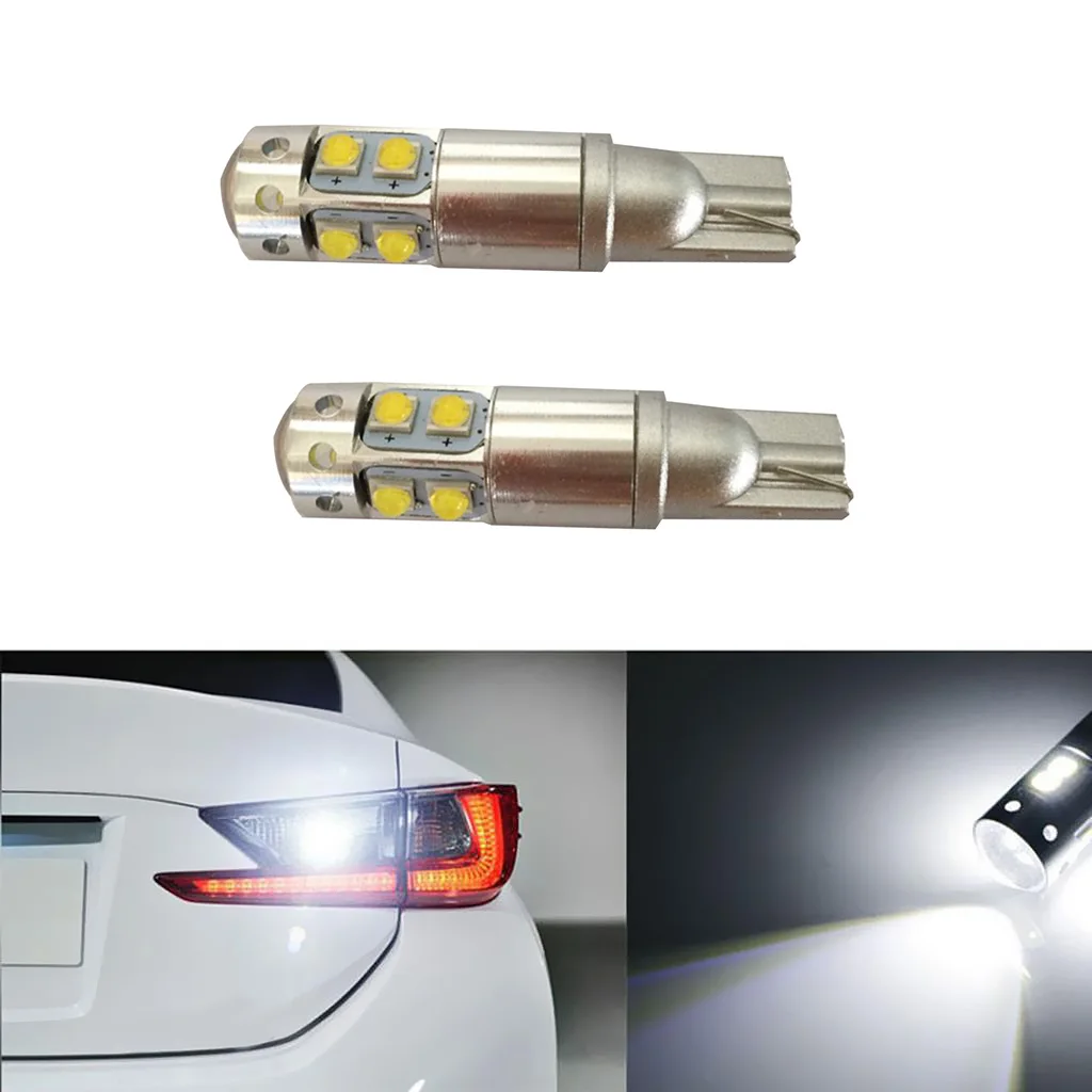 

2pcs T10 50W Headlights High Power Bulb Fog Light Aluminum Fog Light White
