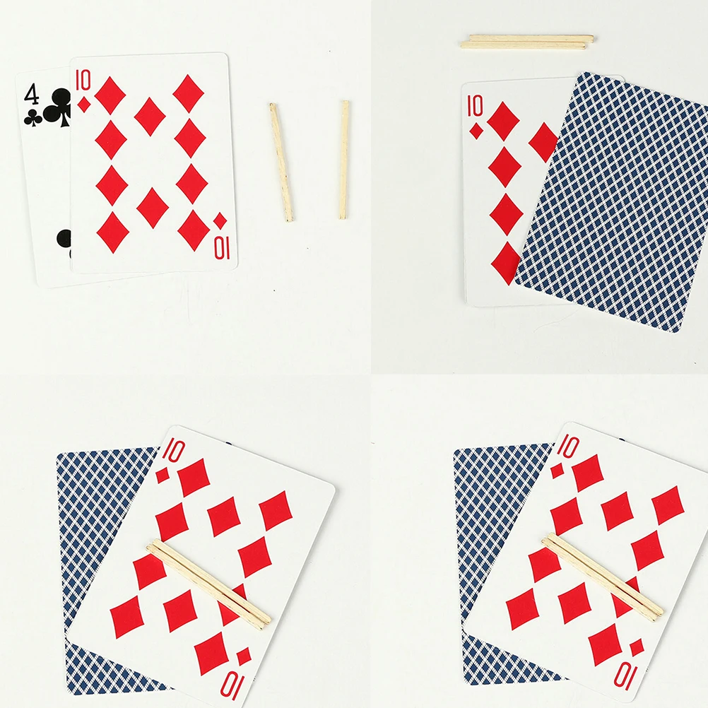 

Toothpick Match on Card Magie Floating Match on Card Funny Magics Match Card Close-Up Magician Tricks