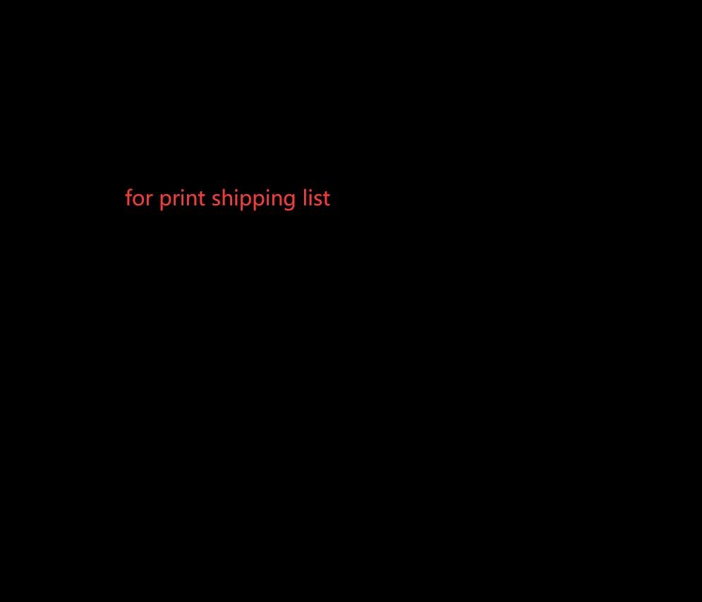 

for print shipping list