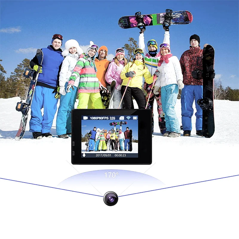 للبيع الترا HD 4K عمل كاميرا 4K واي فاي 2.0