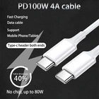 Кабель USB C-USB Type C PD 60 Вт, шнур для быстрой зарядки для Samsung MacBook iPad, быстрая зарядка 4,0, USBC, аксессуары для проводов