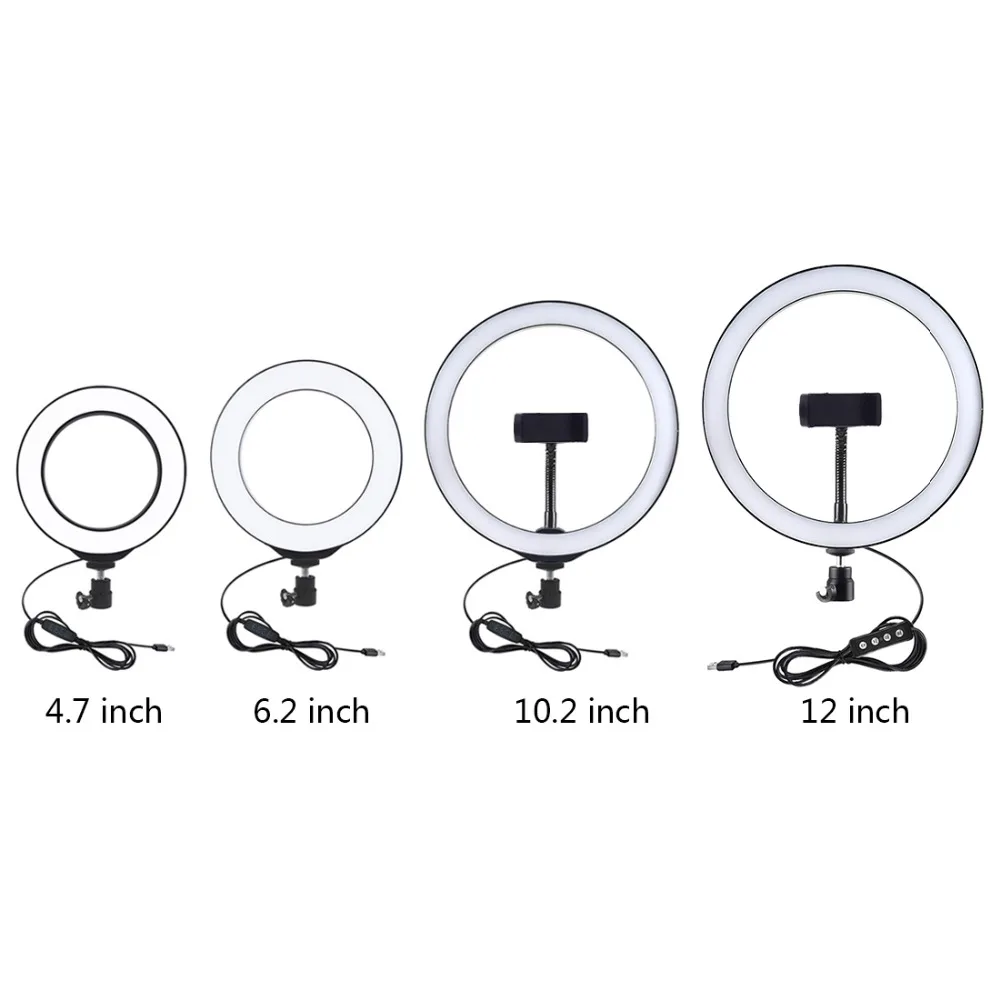 

Dimmable Ring Light USB LED Selfie Ring Light Photography Photo Studio Shooting Light Blogger Vlogging Youtube Video Light