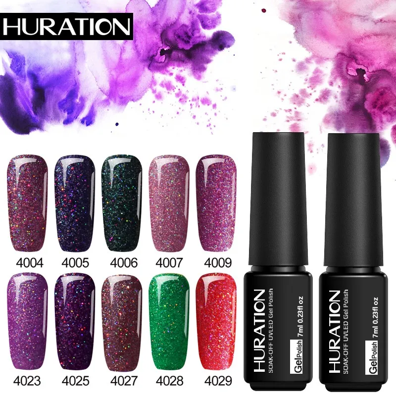 Huration неоновый блеск УФ-гель для ногтей отмачиваемый Гель-лак Гибридный Lucky