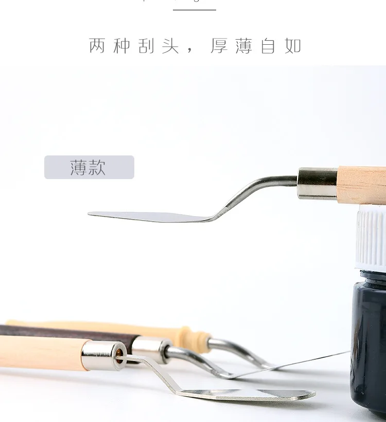 

3/6 Pcs Stainless Steel Spatula Kit Palette Gouache Supplies for Oil Painting Knife Fine Arts Painting Tool Set Flexible Blades