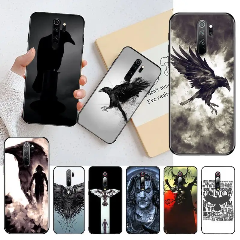 Горячая Распродажа ворона темная мягкая черная фотосессия для Redmi Note 9 8 8A 8T 7 6 6A 5 5A