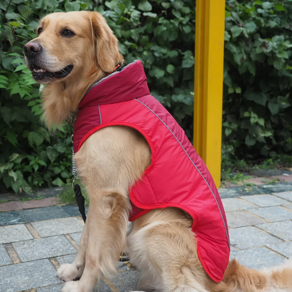 Pet плащ для больших собак водонепроницаемая одежда для больших собак наружное пальто дождь для золотистый Лабрадор-ретривер Хаски большие собаки XS-3XL# U