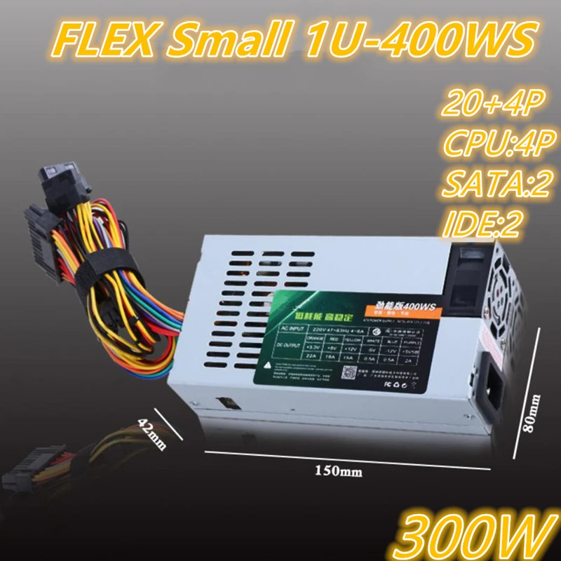 Новый оригинальный блок питания для Fenge Intel AMD FLEX NAS небольшой 1U Номинальная 300 Вт