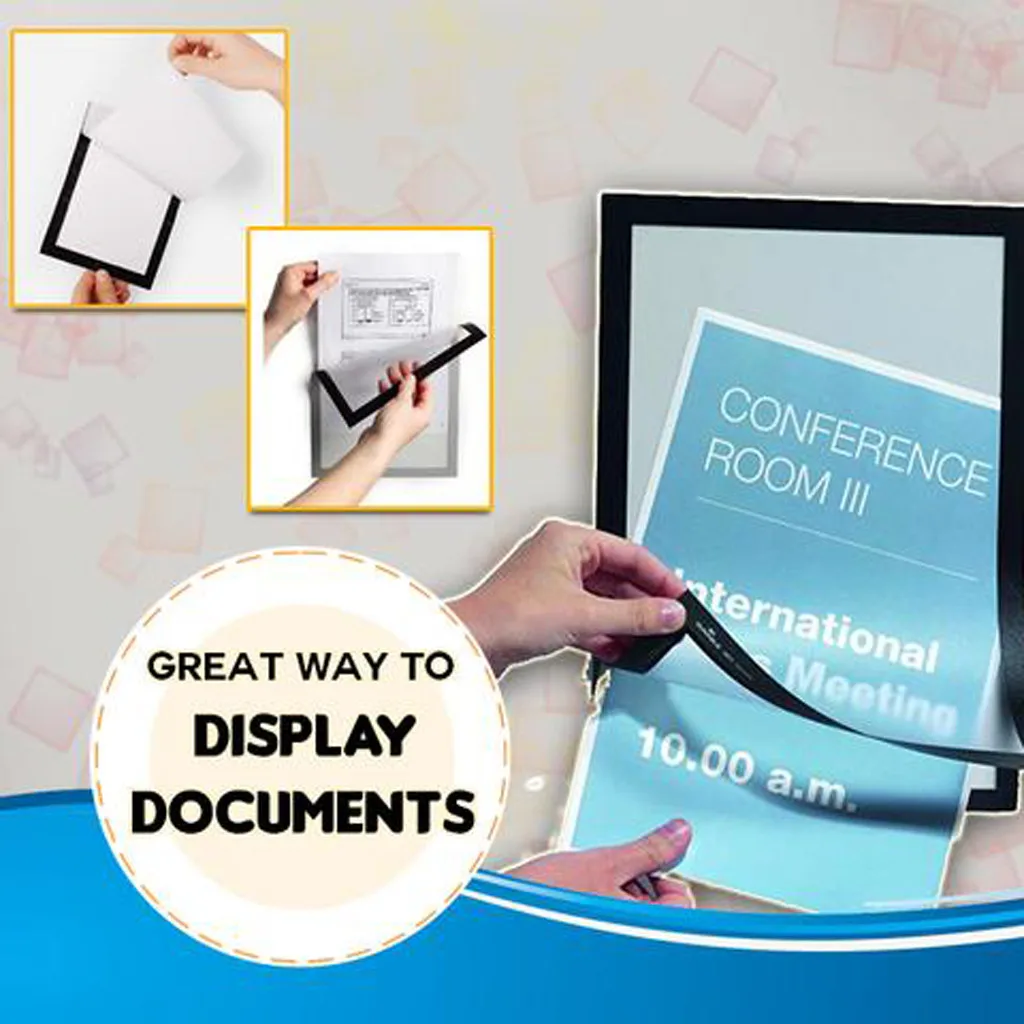 А4/А3 Размер ударопрочная магнитная фоторамка для документов фото Pickett холст