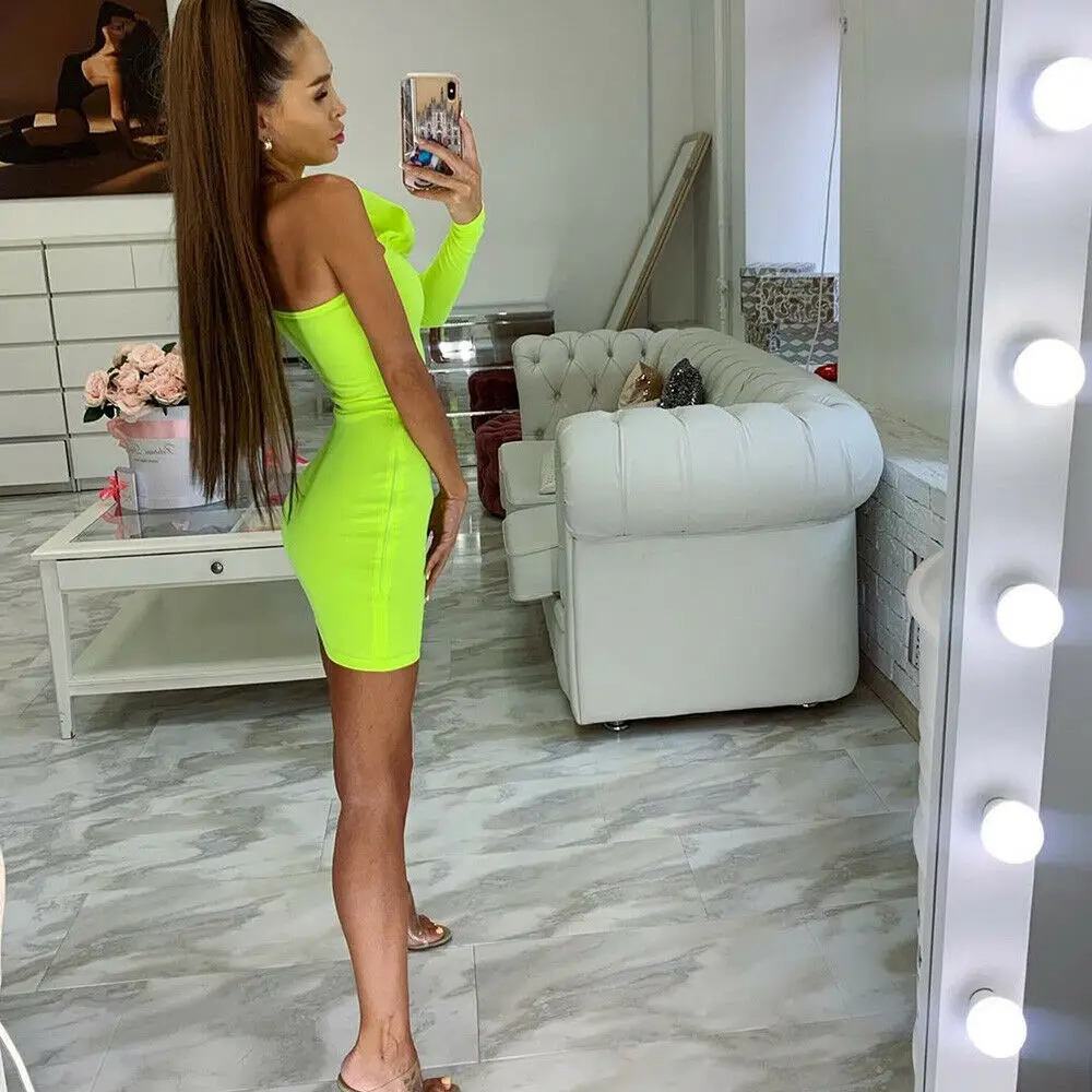 2019 модное горячее женское Облегающее с открытым плечом платье сплошное длинным