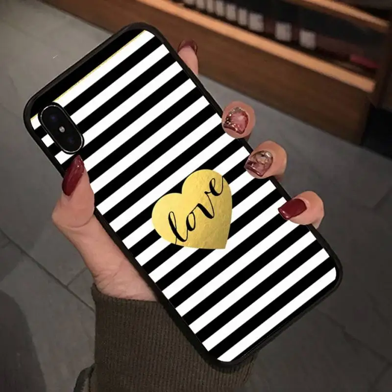 Роскошный чехол в полоску с изображением животных черный белый Зебра для Iphone 5s Se 6