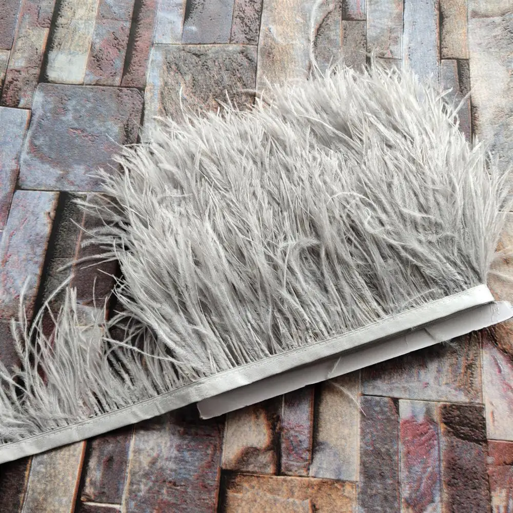 Оптовая продажа яркая лента из страусиных перьев диаметром 5/10 метров 8-10 см/3-4