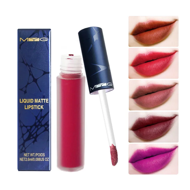 

Waterproof Liquid Matte Lipstick Velvet Sexy Red Brown Black Lip Gloss