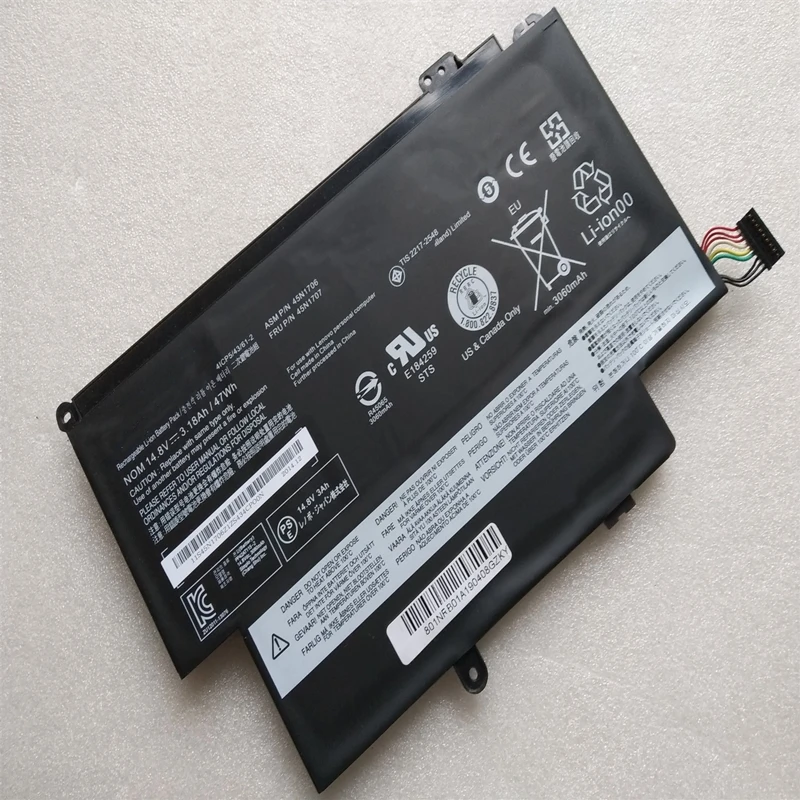 

Новый 45N1704 45N1705 45N1706 45N1707 для Lenovo Thinkpad S1 Yoga 12 20DL 20CD 20DK Подлинная батарея для ноутбука 14,8 в 47 Вт/ч