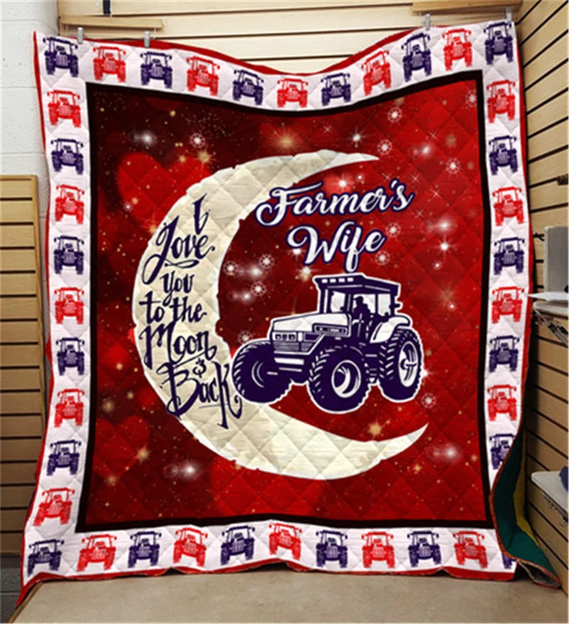Сельскохозяйственный трактор домашний диван с 3D принтом птицы покрывало одеяло