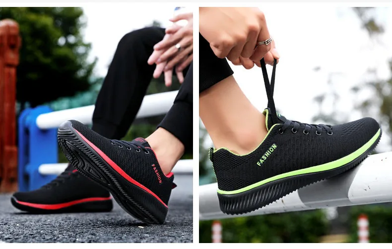 2021 New Men Women Knit Sneakers Breathable Athletic Running Walking Gym Shoes Men's Fashion Soft Non-slip Casual Shoes Unisex