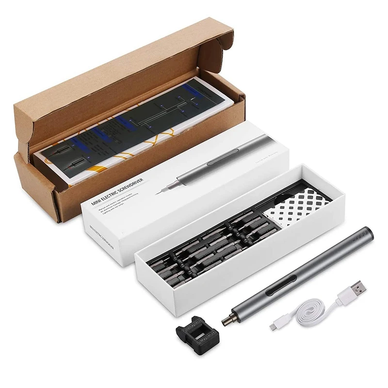 

Electric Screwdriver Set 22 in 1 USB Charging Portable Repair Tools Kit Rechargeable Mini Electric Screwdriver