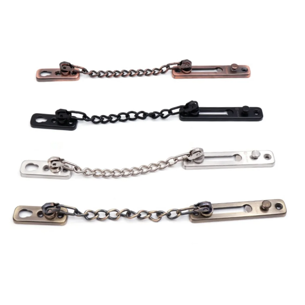 4 шт./лот замок на дверную цепочку из нержавеющей стали противоугонная Дверная