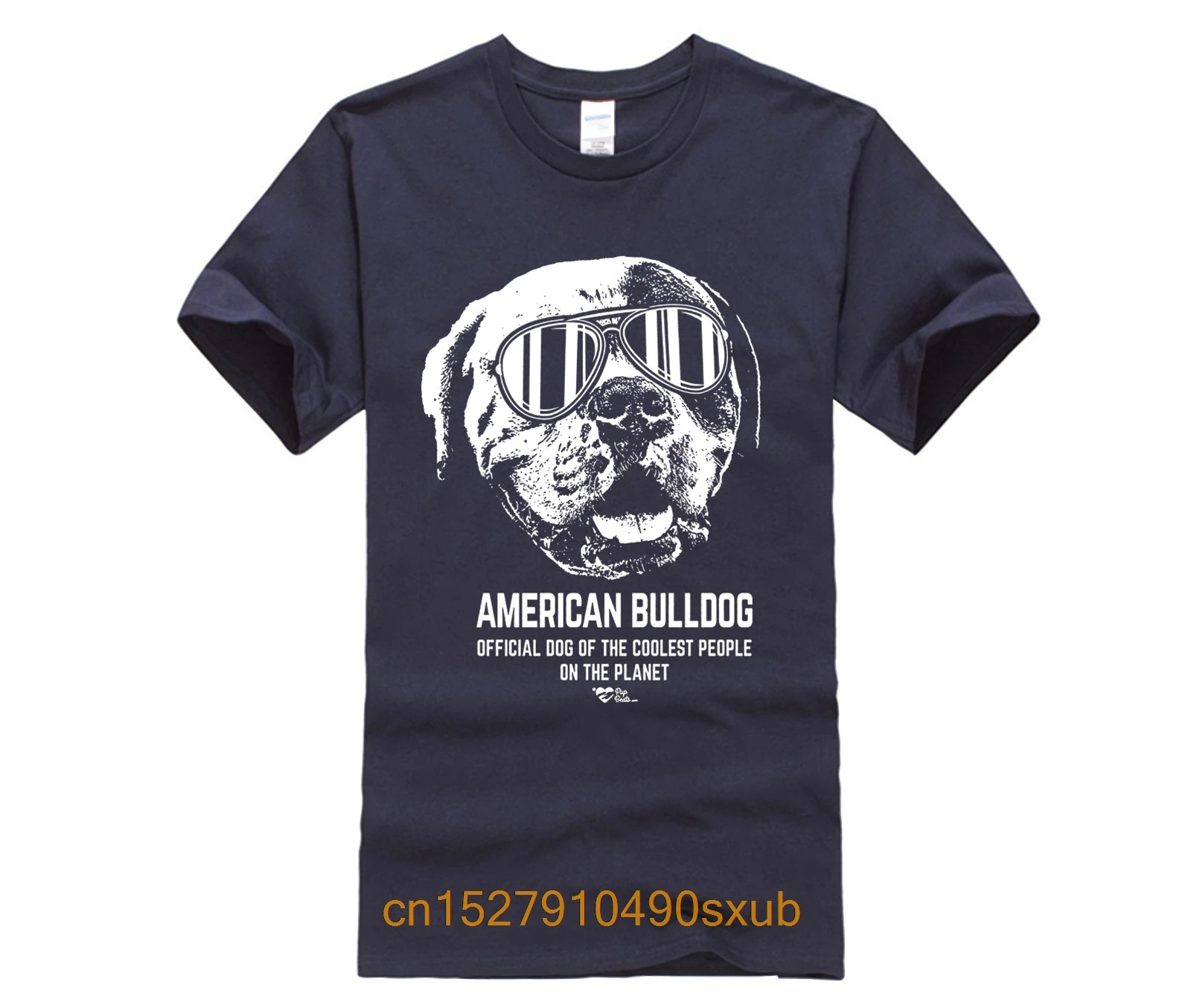 

2020 American Bulldog Shirt Official Dog of the Coolest People casual o-neck loose summer T shirt for men